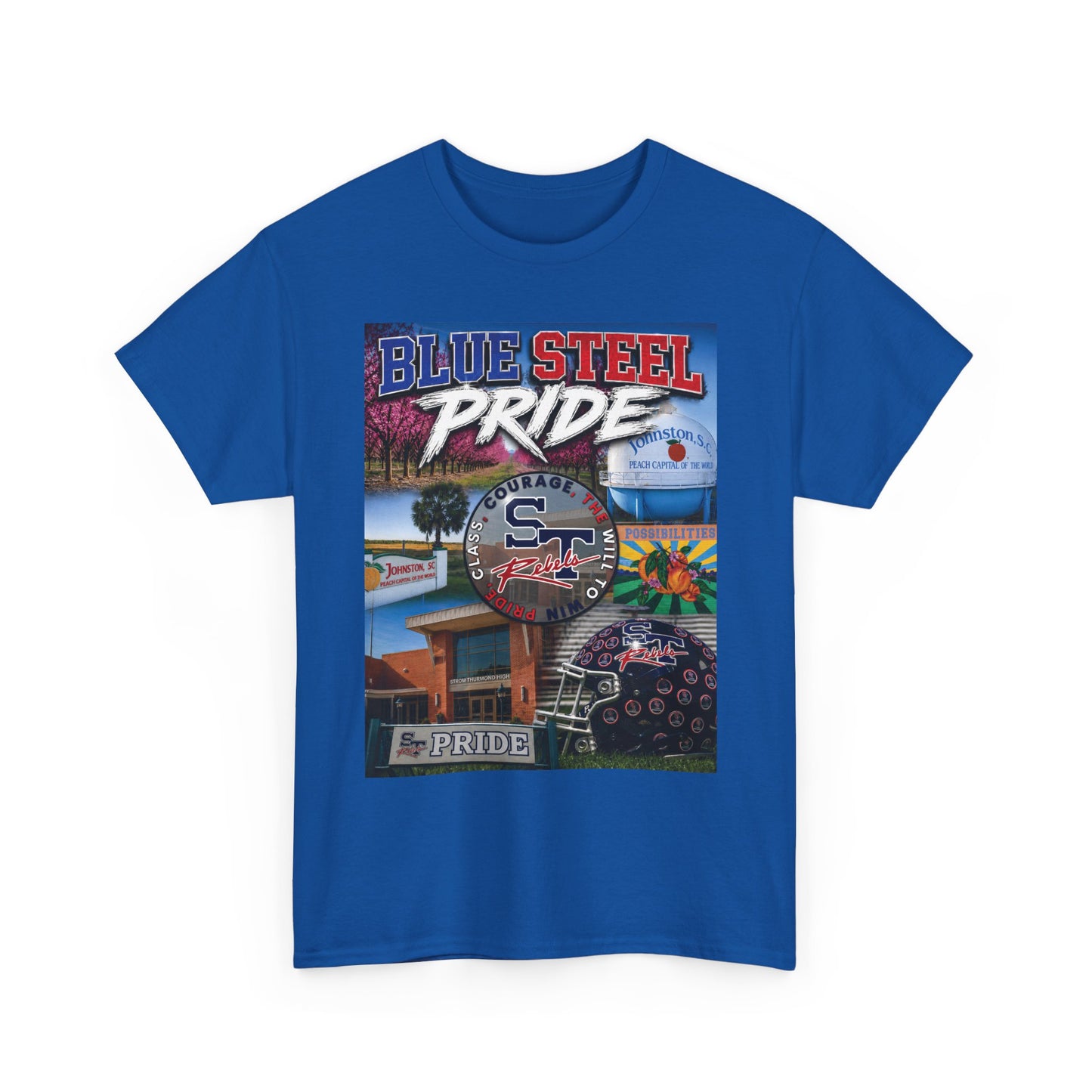 Blue Steel Pride Graphic Tee — 'Blue Steel Pride' Vintage T-Shirt