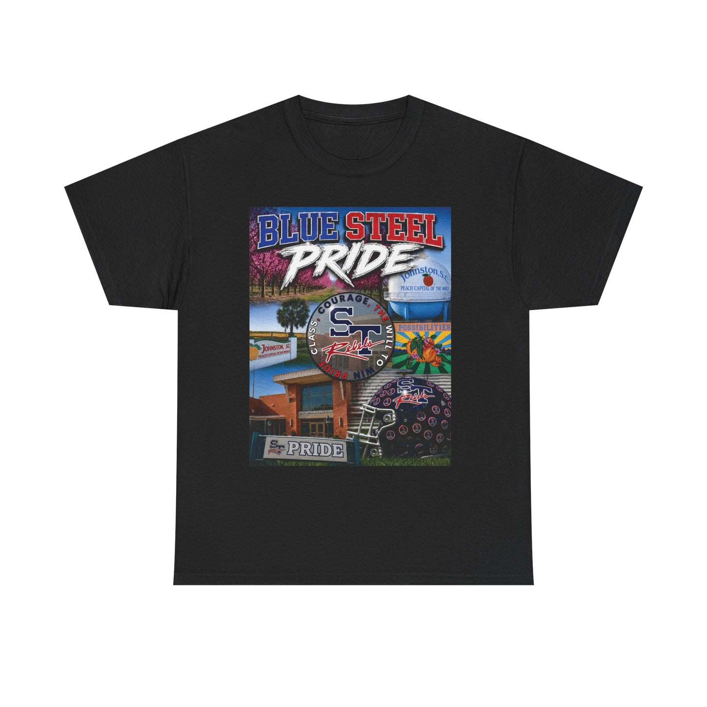 Blue Steel Pride Graphic Tee — 'Blue Steel Pride' Vintage T-Shirt