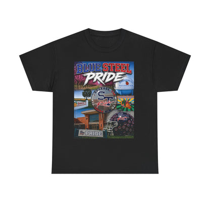 Blue Steel Pride Graphic Tee — 'Blue Steel Pride' Vintage T-Shirt