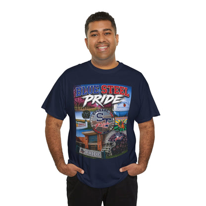 Blue Steel Pride Graphic Tee — 'Blue Steel Pride' Vintage T-Shirt