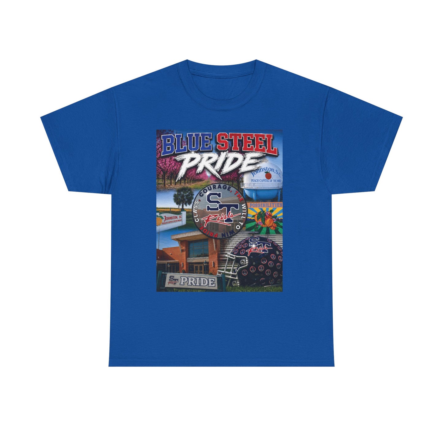 Blue Steel Pride Graphic Tee — 'Blue Steel Pride' Vintage T-Shirt