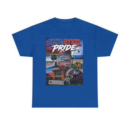 Blue Steel Pride Graphic Tee — 'Blue Steel Pride' Vintage T-Shirt