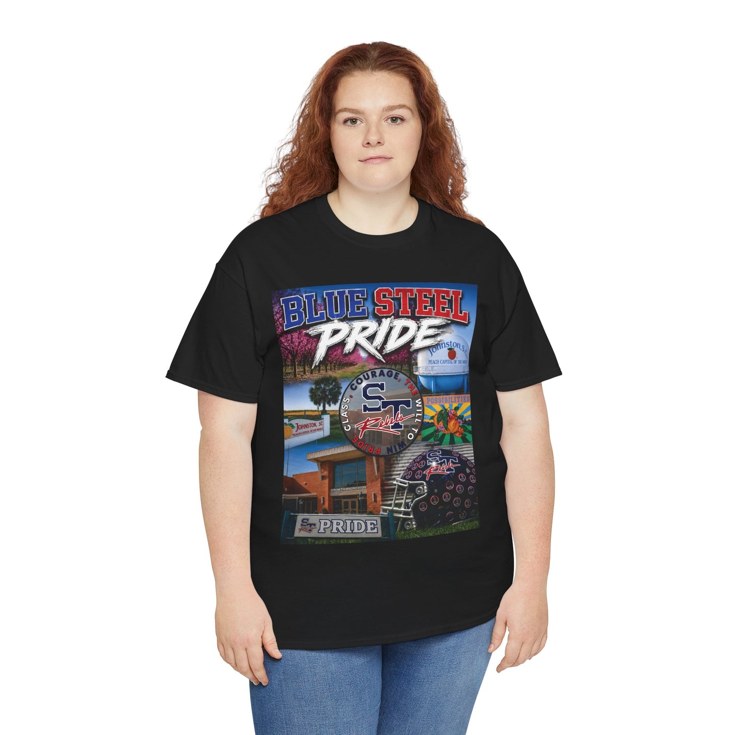 Blue Steel Pride Graphic Tee — 'Blue Steel Pride' Vintage T-Shirt