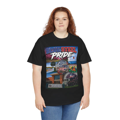 Blue Steel Pride Graphic Tee — 'Blue Steel Pride' Vintage T-Shirt