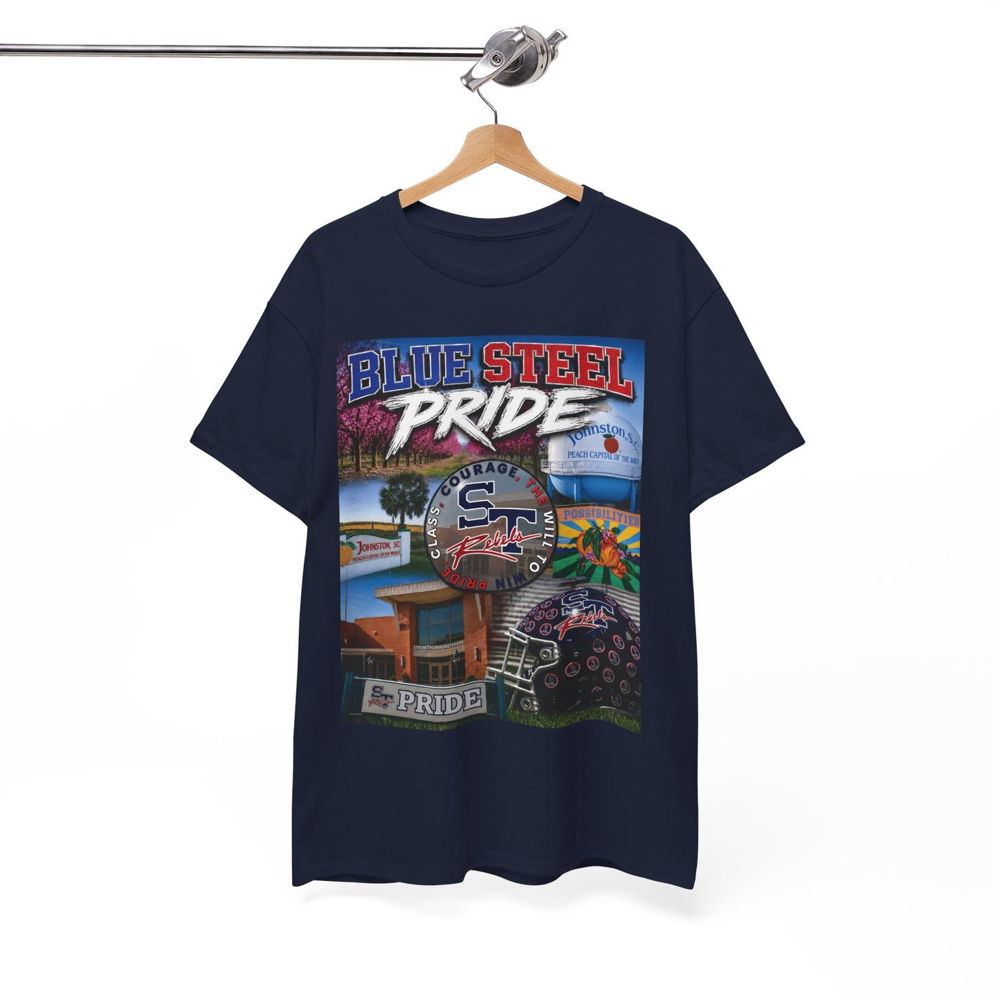 Blue Steel Pride Graphic Tee — 'Blue Steel Pride' Vintage T-Shirt