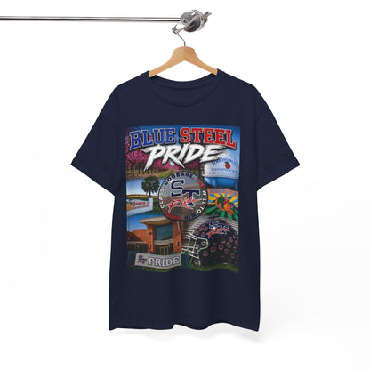 Blue Steel Pride Graphic Tee — 'Blue Steel Pride' Vintage T-Shirt
