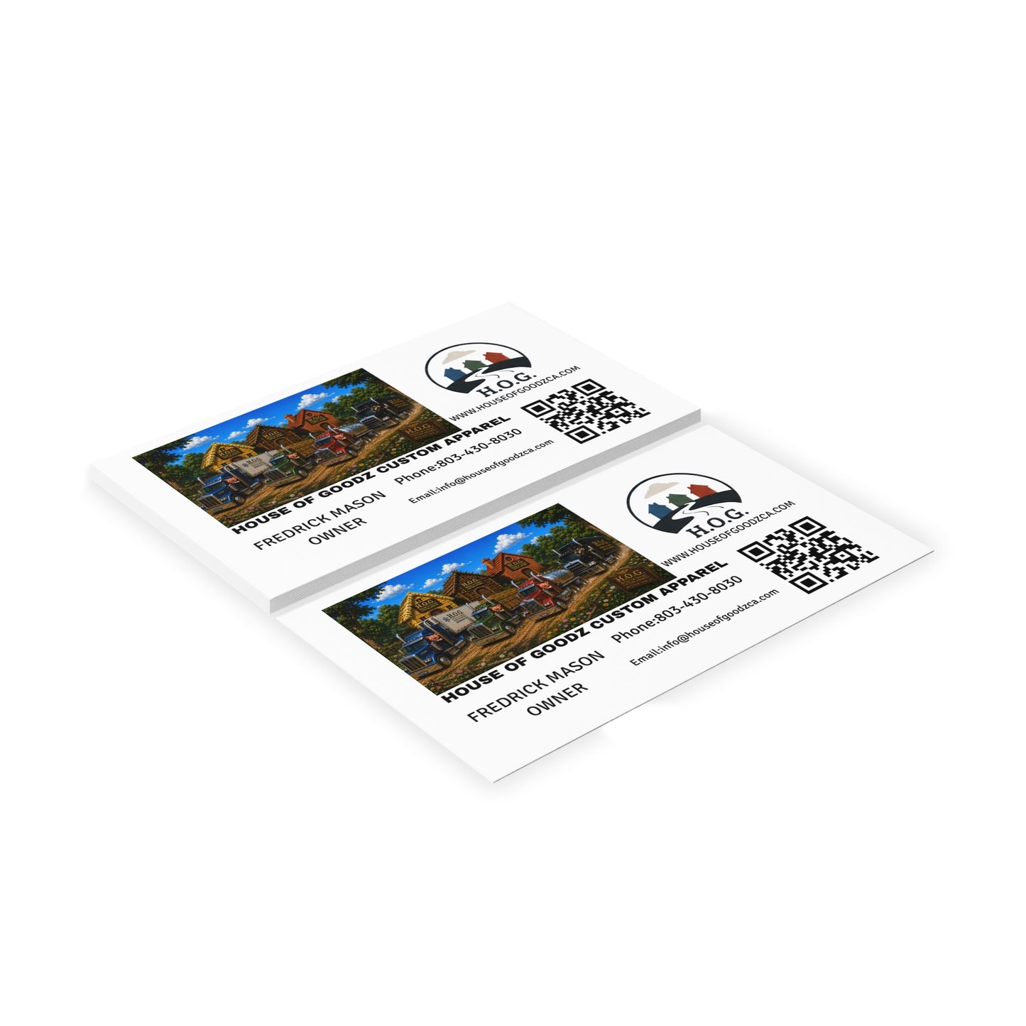 Business Cards — Custom Logo & QR Code Professional Cards