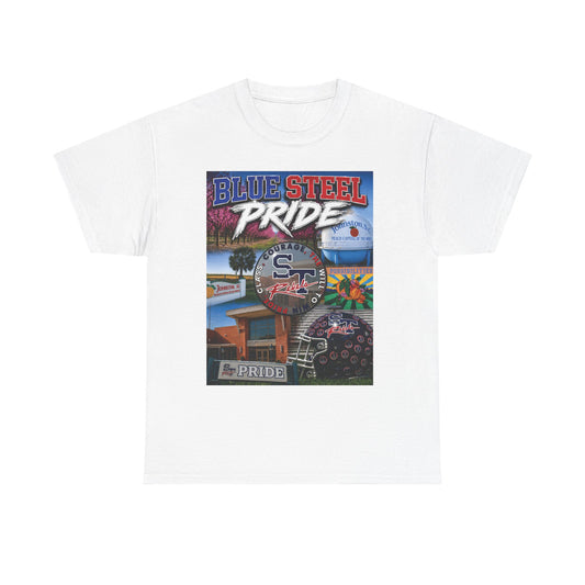 Blue Steel Pride Graphic Tee — 'Blue Steel Pride' Vintage T-Shirt