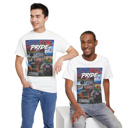 Blue Steel Pride Graphic Tee — 'Blue Steel Pride' Vintage T-Shirt