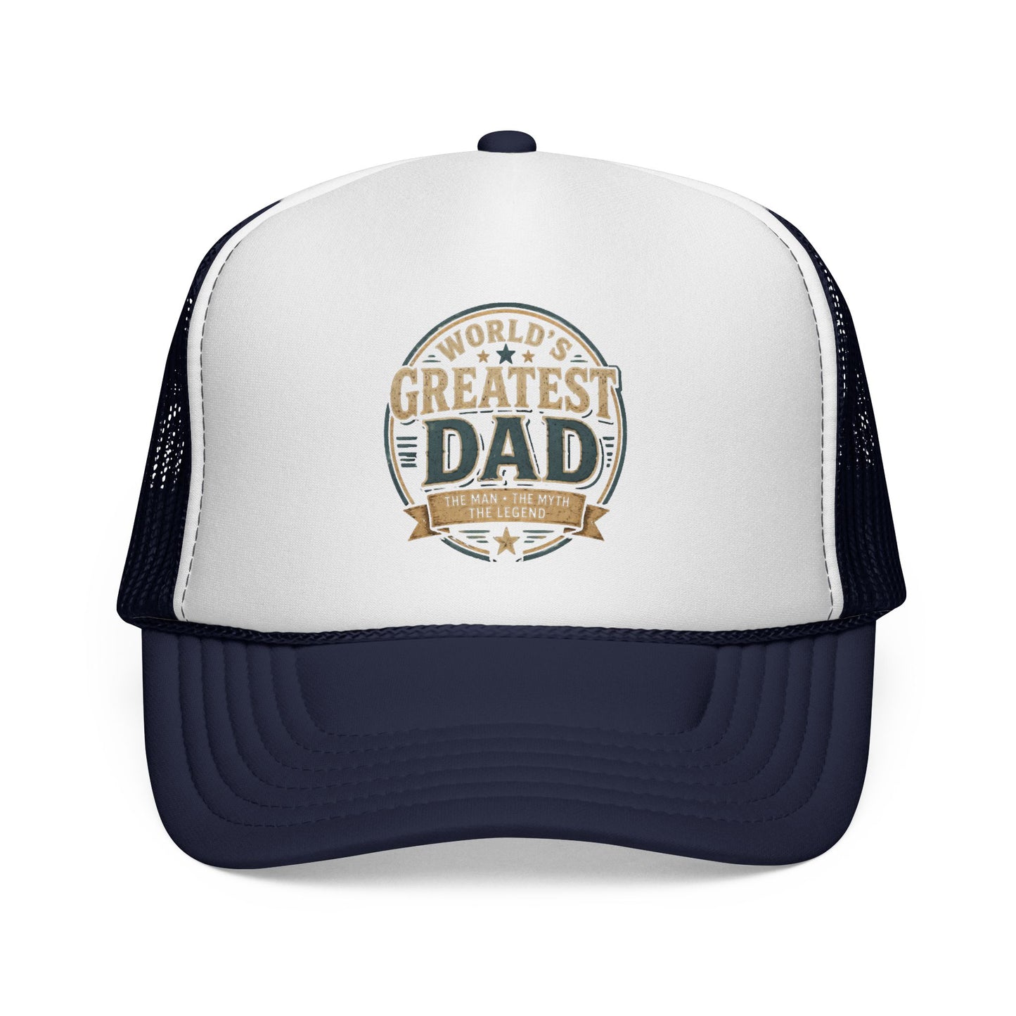 Greatest Dad Trucker Cap — Retro Vintage Father's Day Mesh Hat