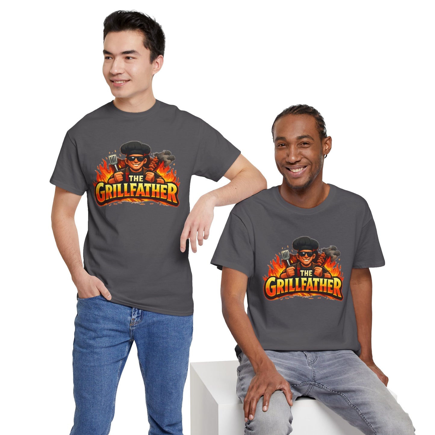 The Grillfather T-Shirt — Funny BBQ Grillmaster Tee