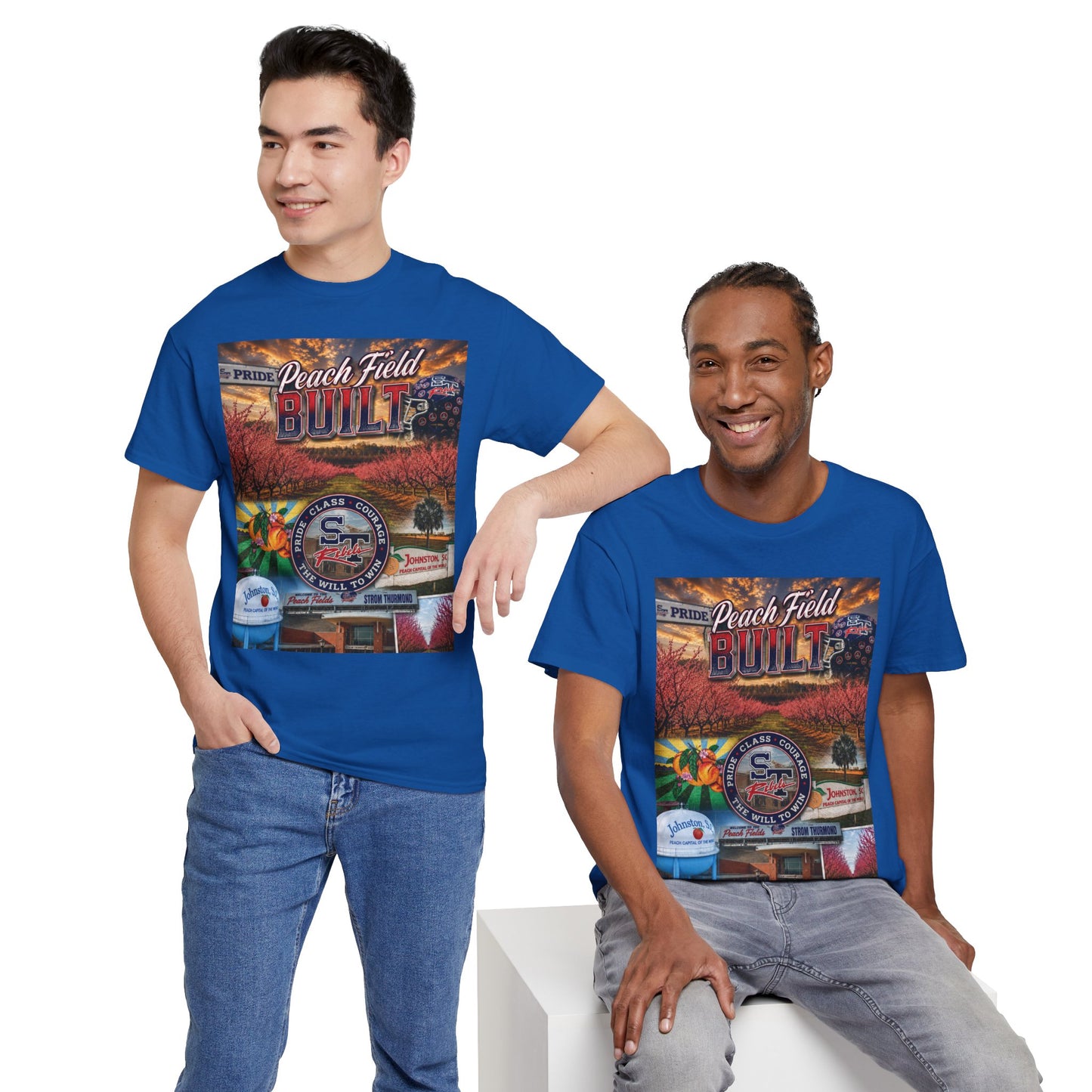 Peach Field Built Graphic T-Shirt