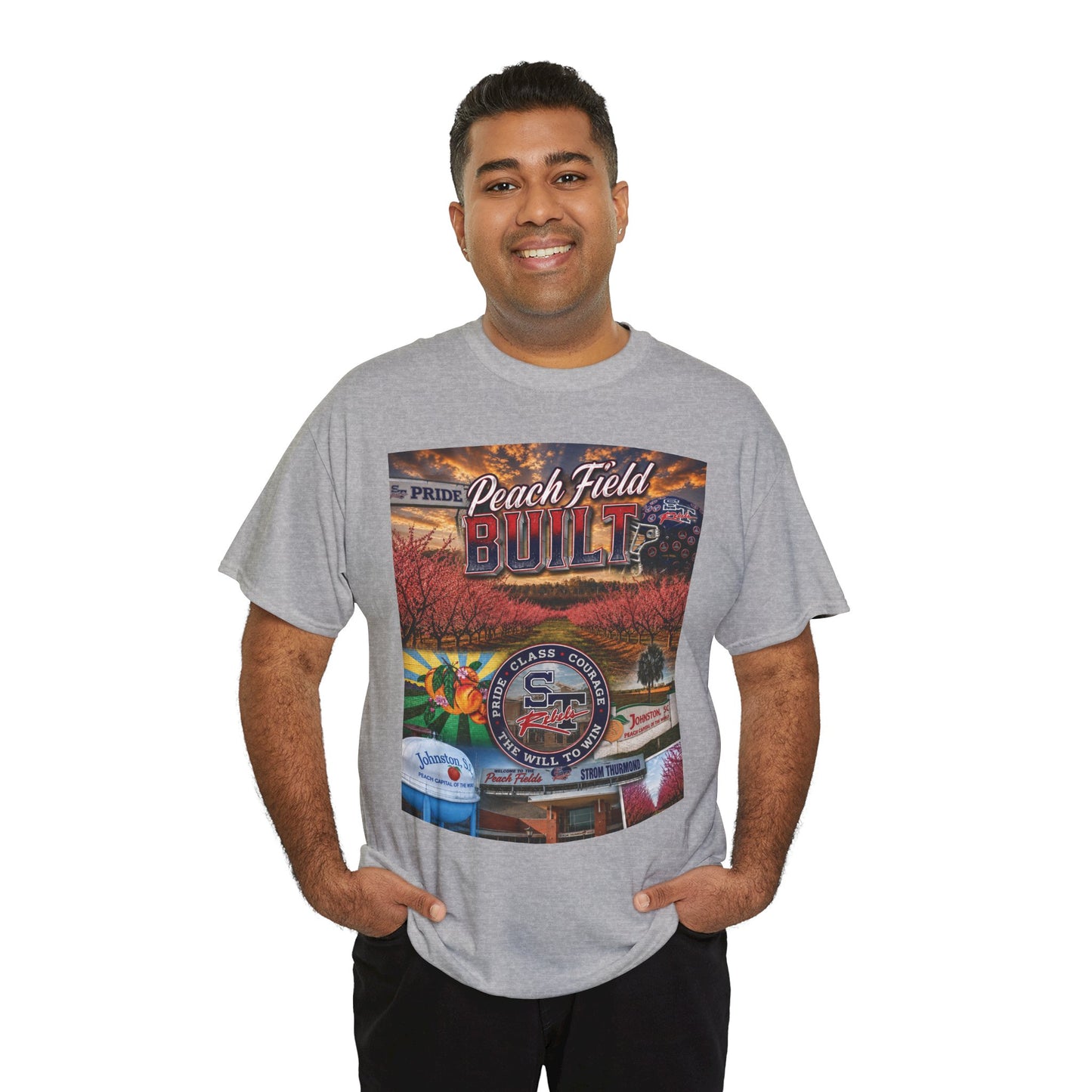 Peach Field Built Graphic T-Shirt