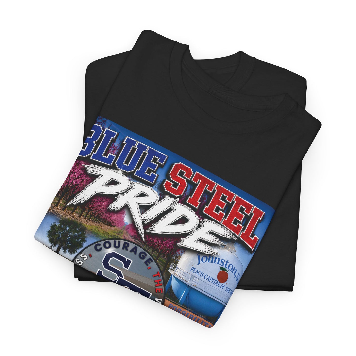 Blue Steel Pride Graphic Tee — 'Blue Steel Pride' Vintage T-Shirt