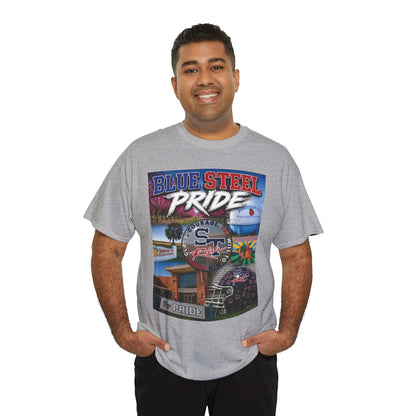 Blue Steel Pride Graphic Tee — 'Blue Steel Pride' Vintage T-Shirt