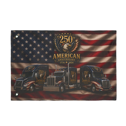 American 250th Anniversary Truck Flag — Double-Sided Patriotic Banner