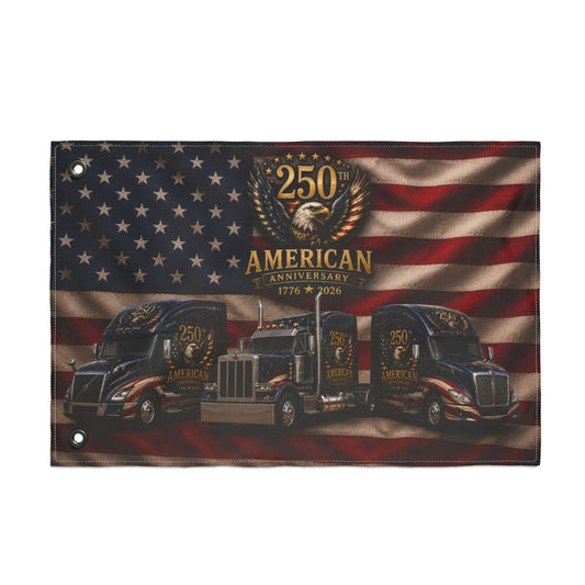 American 250th Anniversary Truck Flag — Double-Sided Patriotic Banner