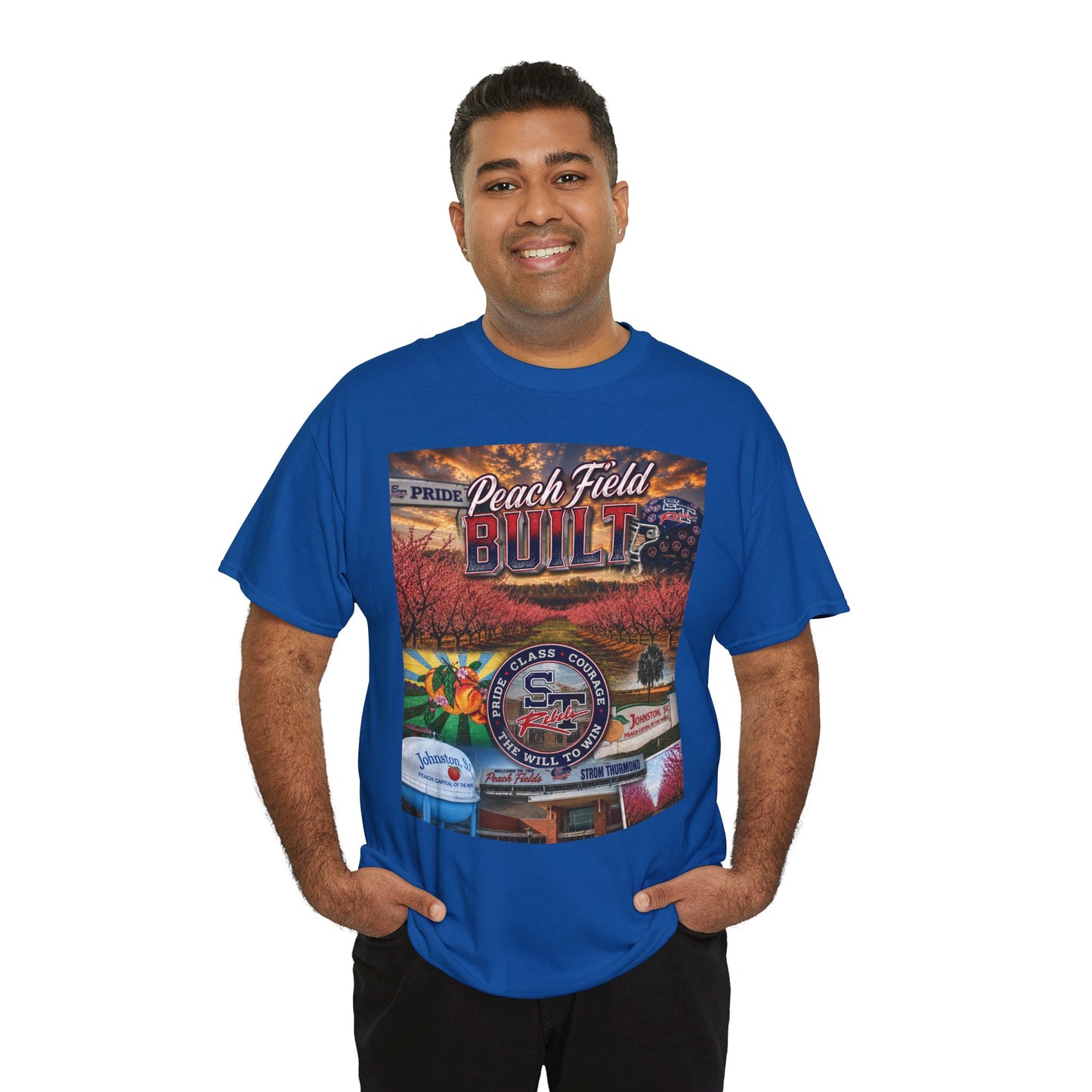 Peach Field Built Graphic T-Shirt
