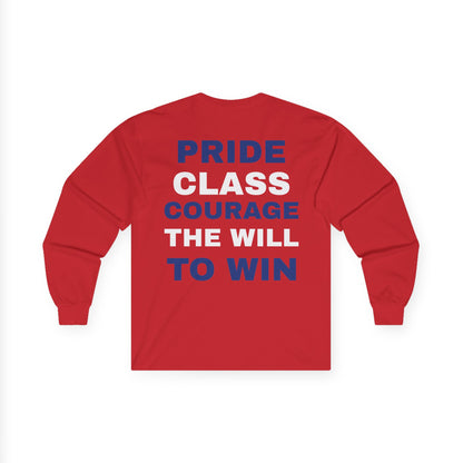 Rebels 3x Champs Long Sleeve Tee w/ Moto on back