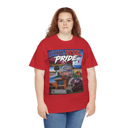 Blue Steel Pride Graphic Tee — 'Blue Steel Pride' Vintage T-Shirt