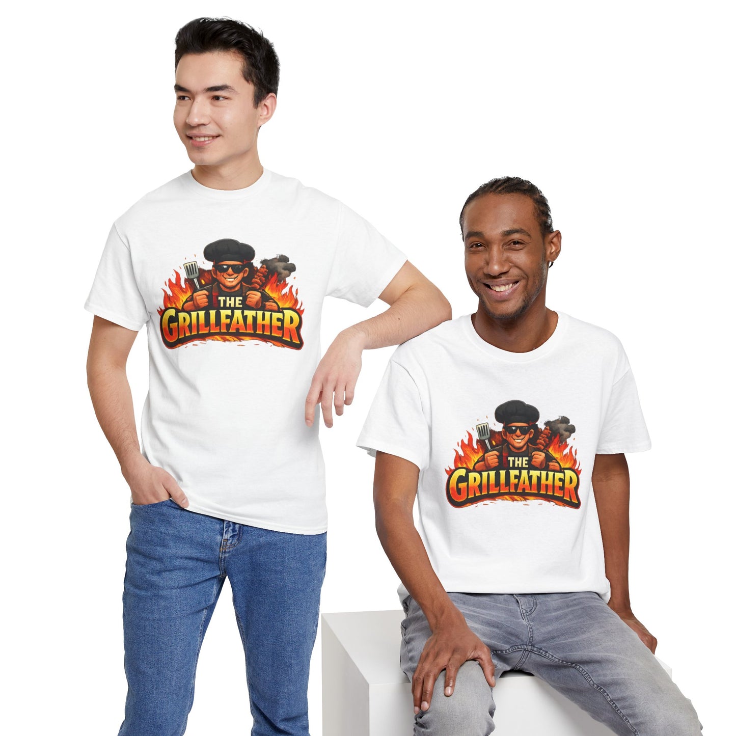 The Grillfather T-Shirt — Funny BBQ Grillmaster Tee