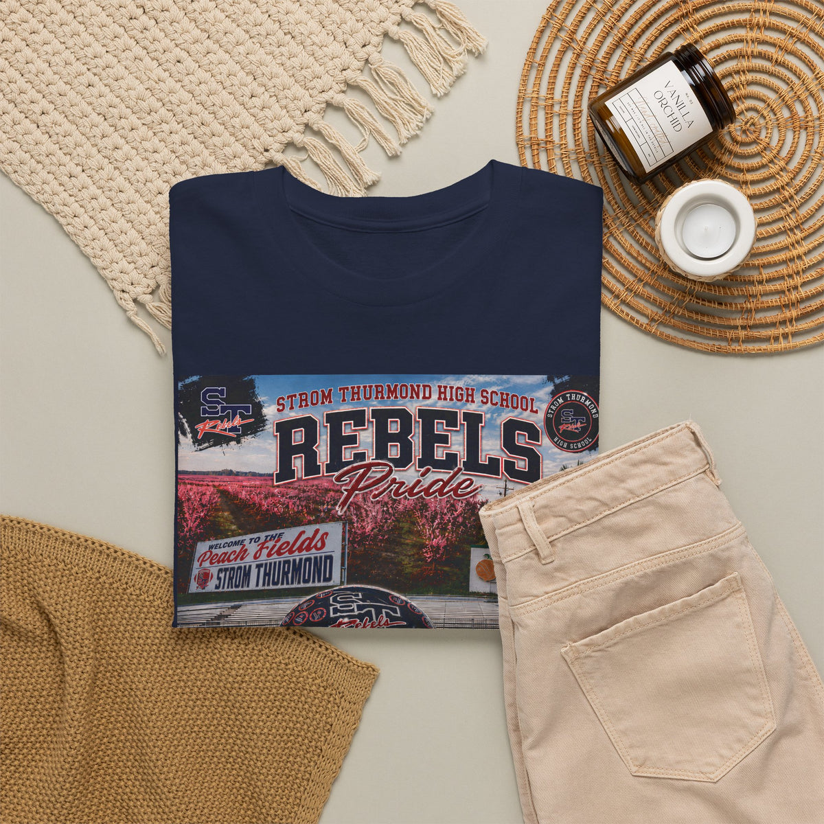 Rebels Football Champs T-Shirt — 3x Champs w/custom text on back