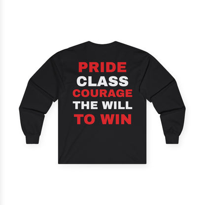 Rebels 3x Champs Long Sleeve Tee w/ Moto on back