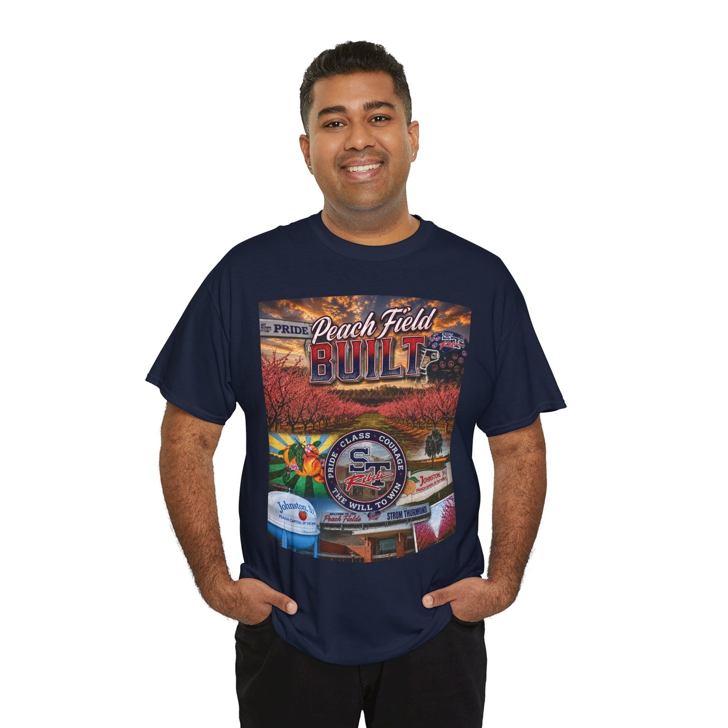 Peach Field Built Graphic T-Shirt