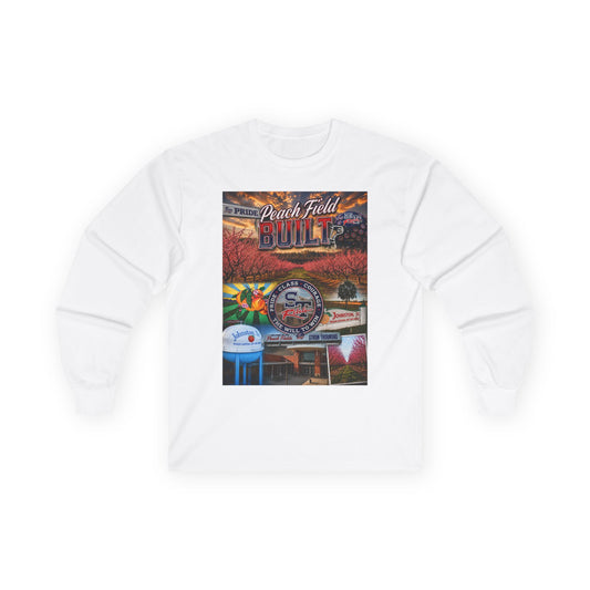 Peach Field Built w/Moto on back or customize your own text on back