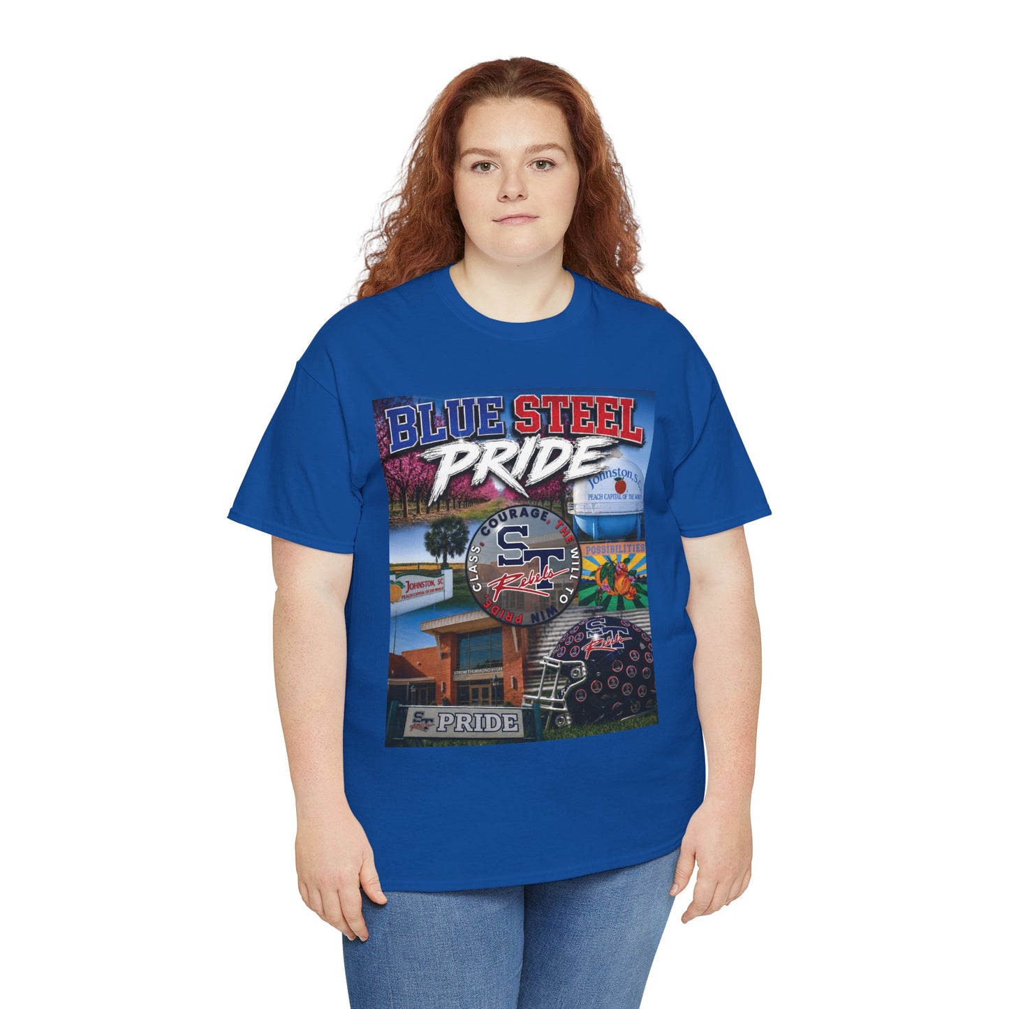 Blue Steel Pride Graphic Tee — 'Blue Steel Pride' Vintage T-Shirt