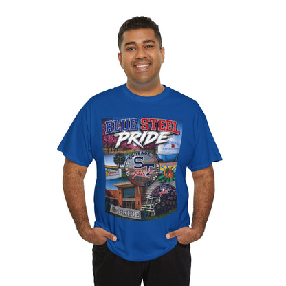 Blue Steel Pride Graphic Tee — 'Blue Steel Pride' Vintage T-Shirt