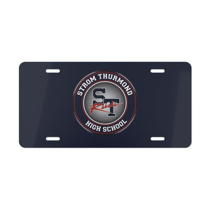 Blue Rebels Crest Vanity Plate — School License Plate