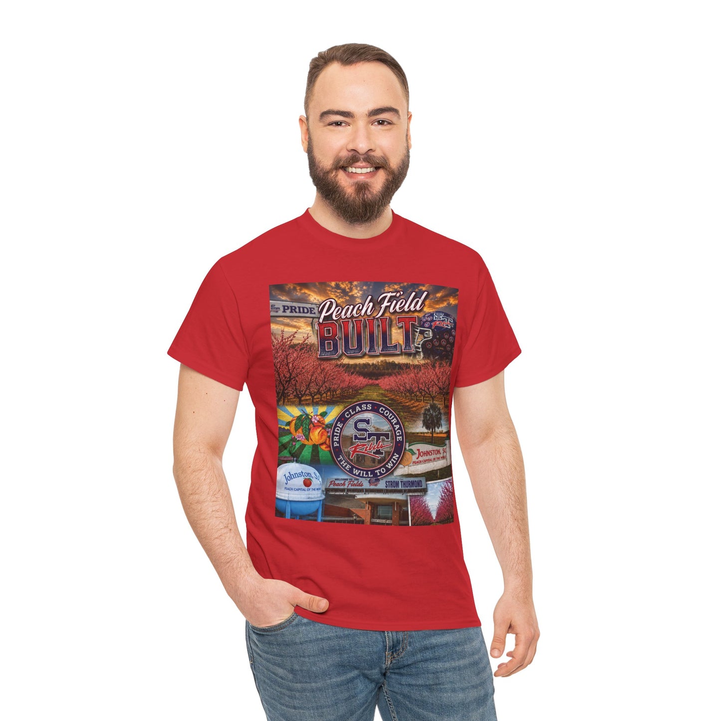 Peach Field Built Graphic T-Shirt