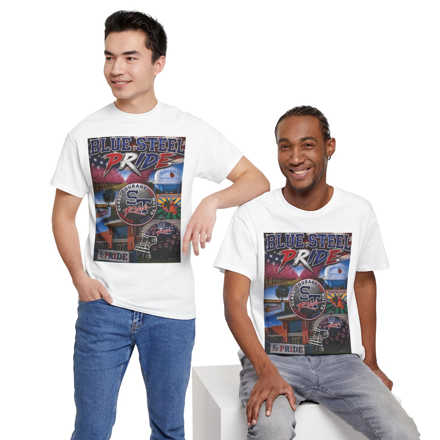Blue Steel Pride Graphic T-Shirt