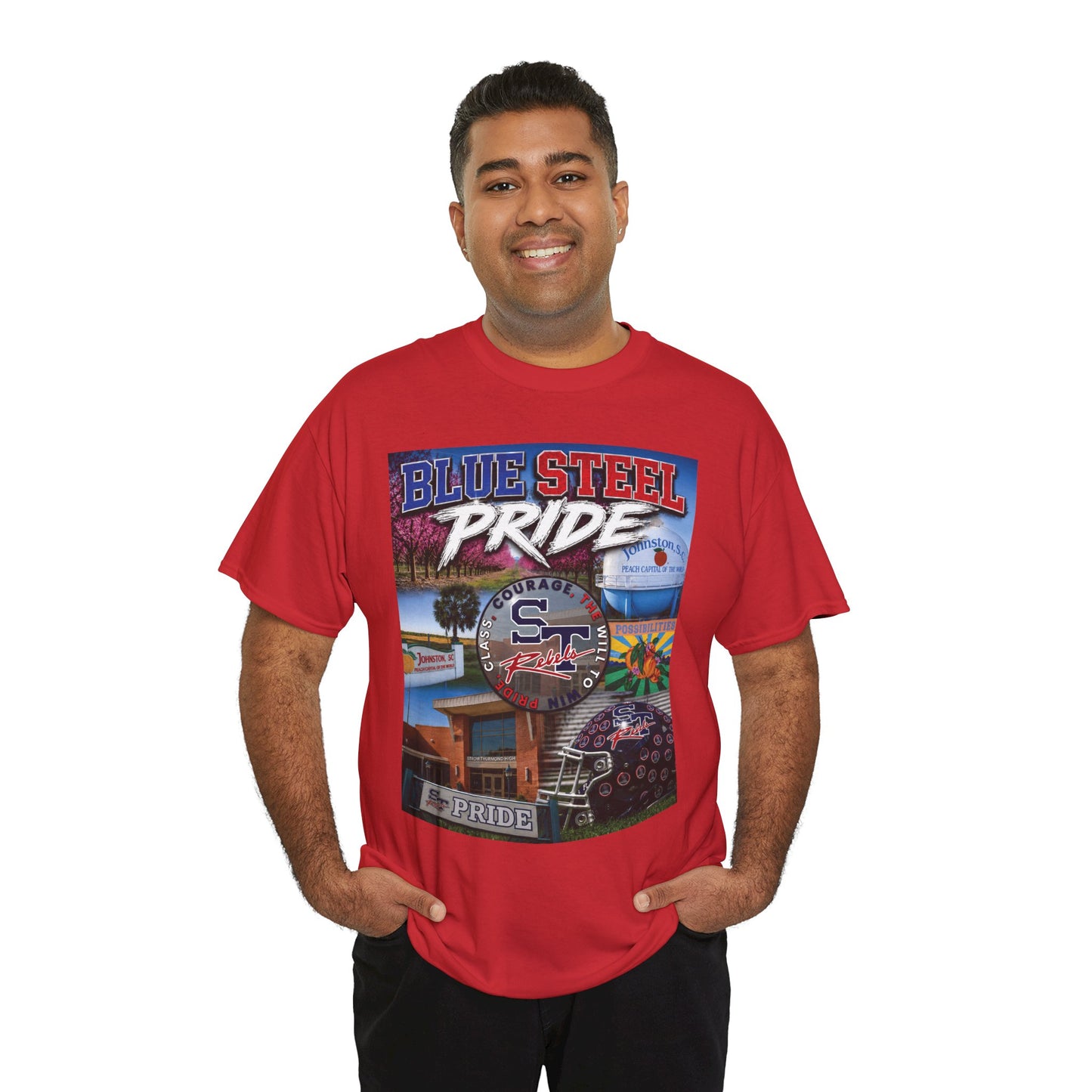 Blue Steel Pride Graphic Tee — 'Blue Steel Pride' Vintage T-Shirt
