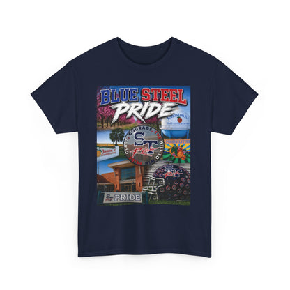 Blue Steel Pride Graphic Tee — 'Blue Steel Pride' Vintage T-Shirt