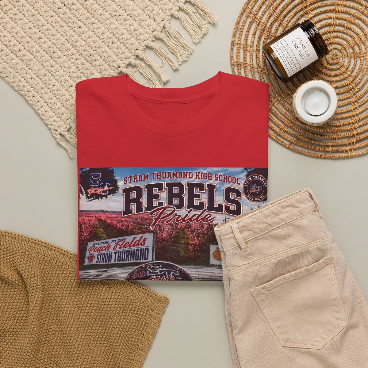 Rebels Football Champs T-Shirt — 3x Champs w/custom text on back