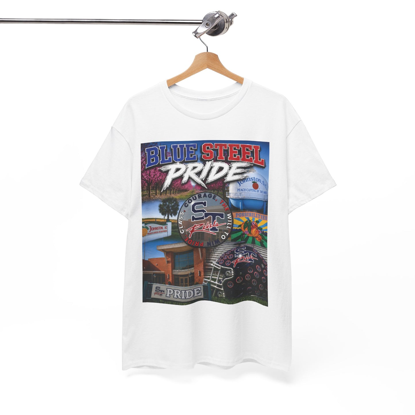 Blue Steel Pride Graphic Tee — 'Blue Steel Pride' Vintage T-Shirt