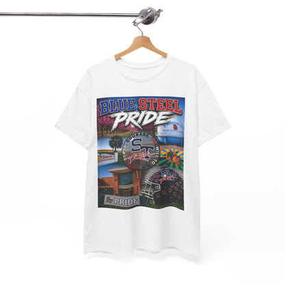 Blue Steel Pride Graphic Tee — 'Blue Steel Pride' Vintage T-Shirt
