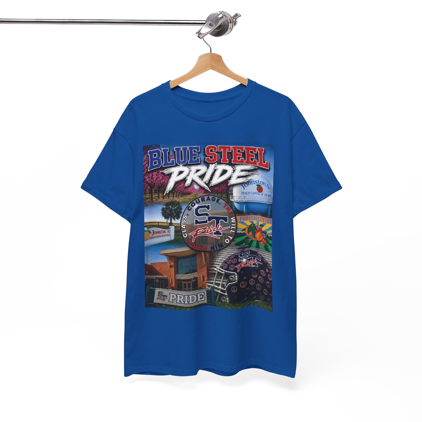 Blue Steel Pride Graphic Tee — 'Blue Steel Pride' Vintage T-Shirt