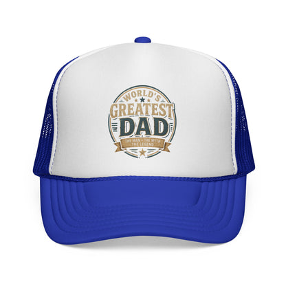 Greatest Dad Trucker Cap — Retro Vintage Father's Day Mesh Hat