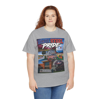 Blue Steel Pride Graphic Tee — 'Blue Steel Pride' Vintage T-Shirt