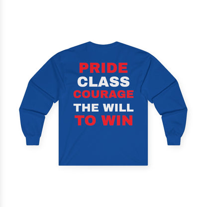 Peach Field Built w/Moto on back or customize your own text on back
