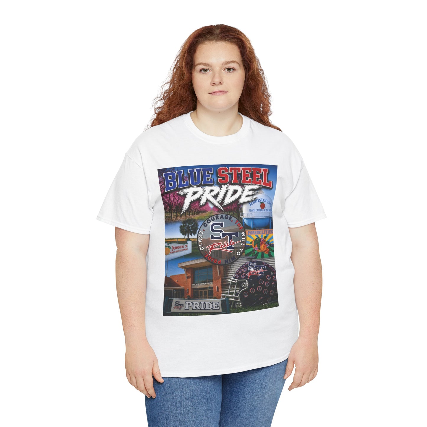 Blue Steel Pride Graphic Tee — 'Blue Steel Pride' Vintage T-Shirt