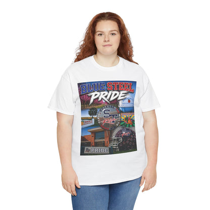 Blue Steel Pride Graphic Tee — 'Blue Steel Pride' Vintage T-Shirt
