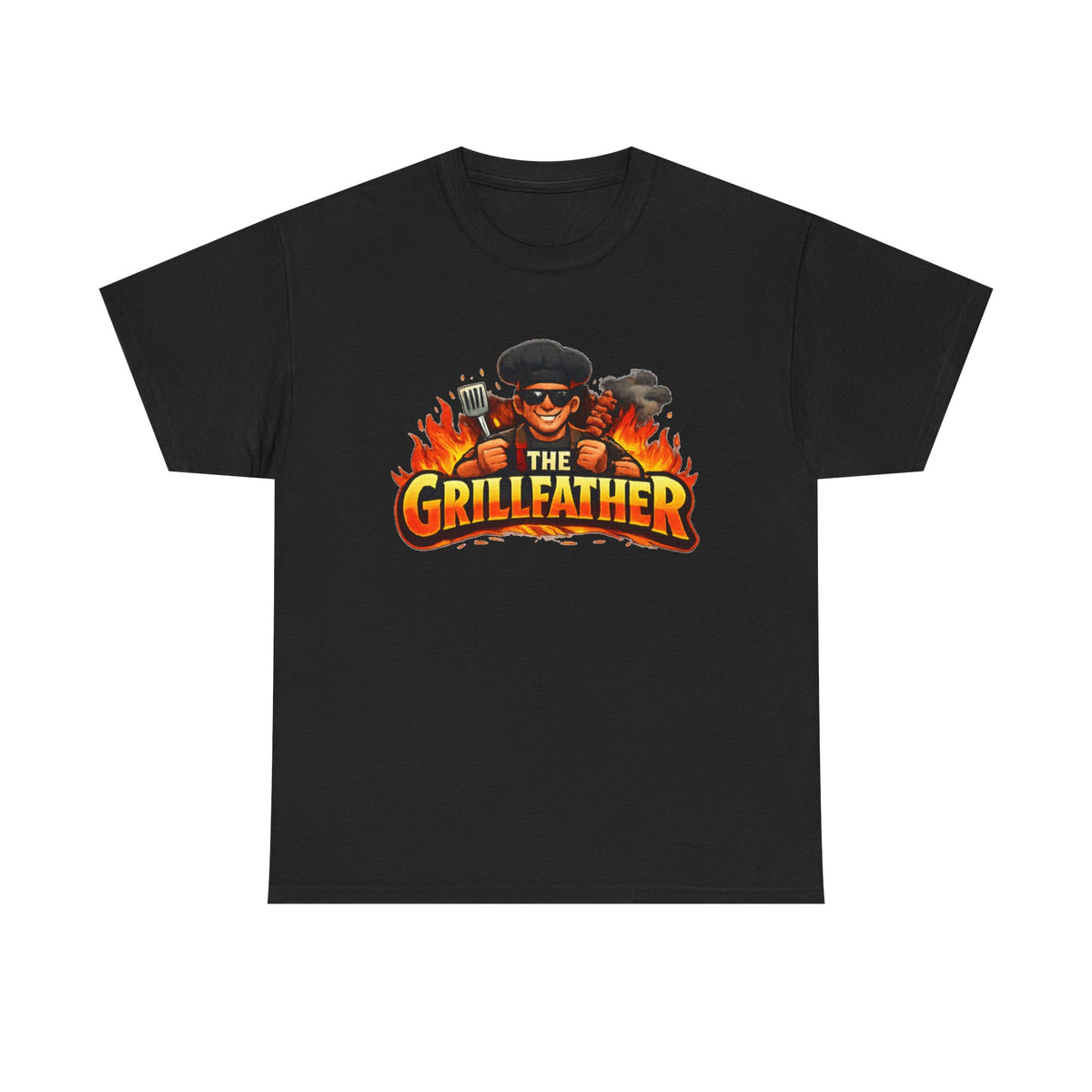 The Grillfather T-Shirt — Funny BBQ Grillmaster Tee