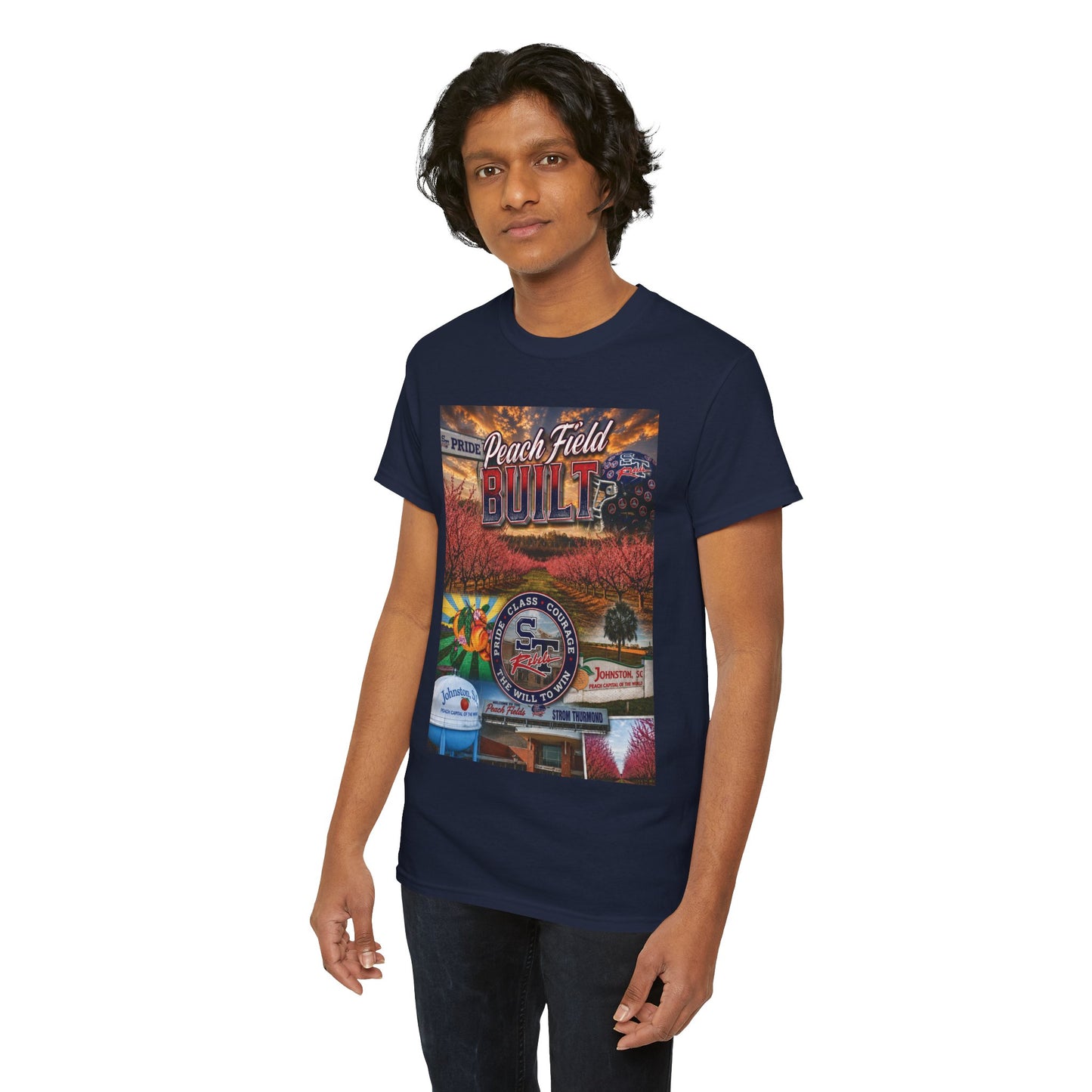 Peach Field Built Graphic T-Shirt