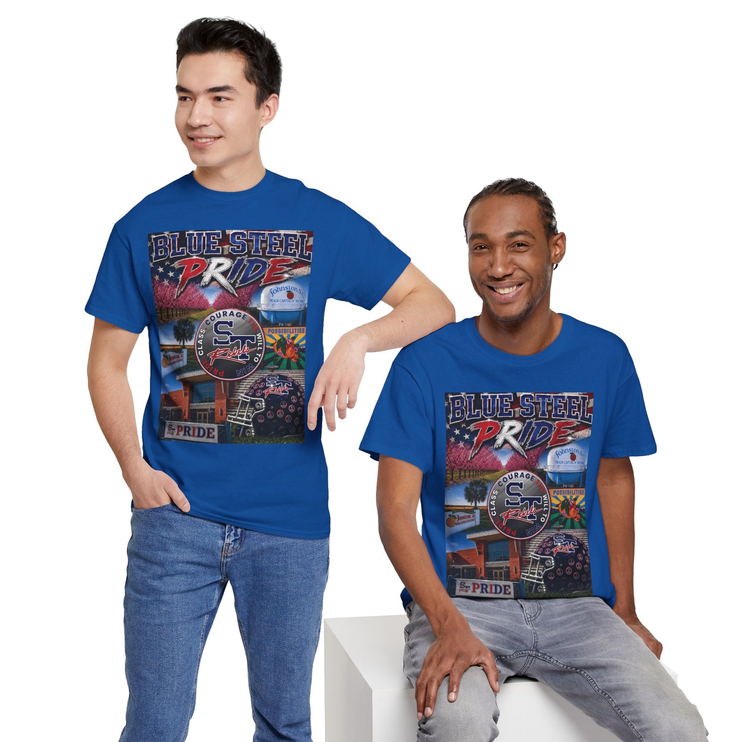 Blue Steel Pride Graphic T-Shirt