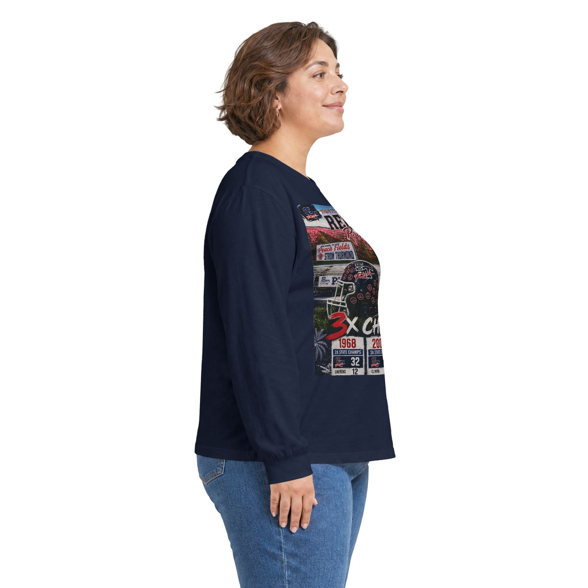 Rebels 3x Champs Long Sleeve Tee w/ Moto on back
