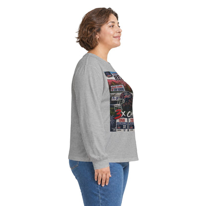 Rebels 3x Champs Long Sleeve Tee w/ Moto on back